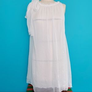 Italian Lighter-Than-Air White Dress